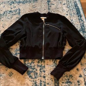 H&M Black bomber jacket, very light material
